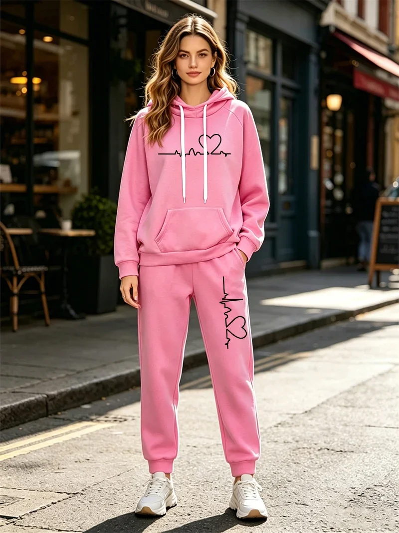 Winter Clothing Sales - Conjunto Feminino de Calças e Moletom