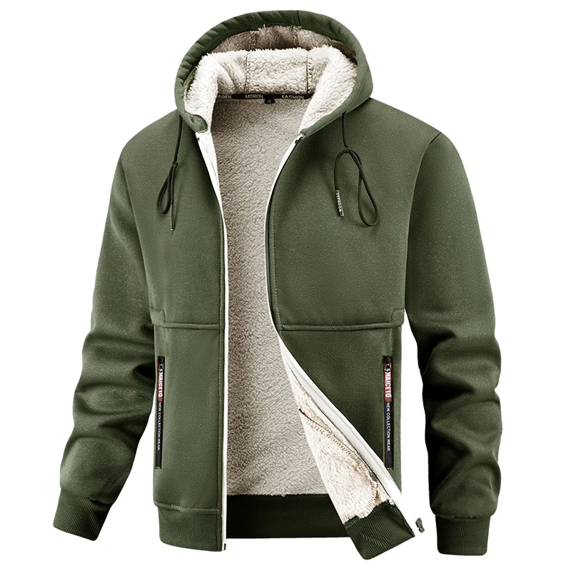 Winter Clothing Europe - Jaqueta de inverno masculina forrada de