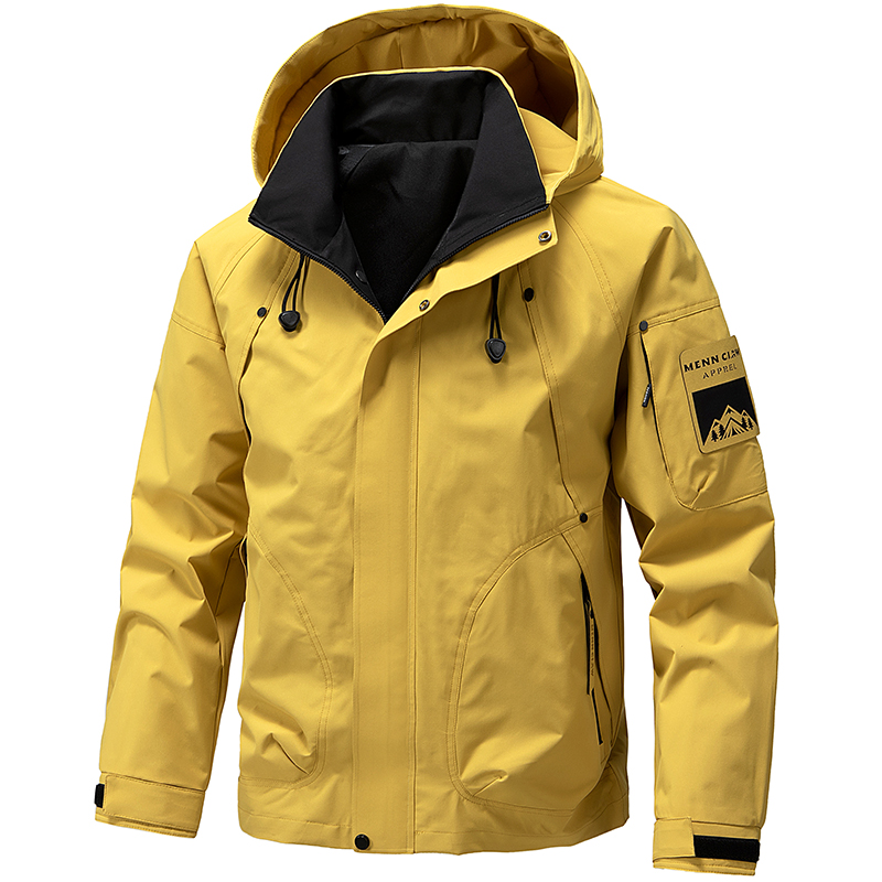 Windproof Jacket Softshell - Jaqueta Corta-Vento Masculina Impermeável com Capuz