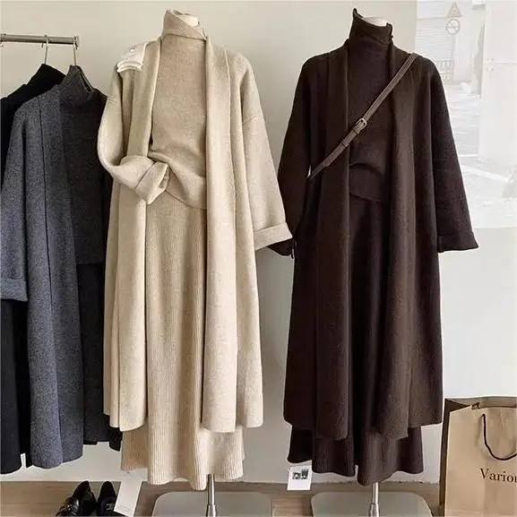 Winter Clothing Sales - Conjuntos de três peças feminino camisola