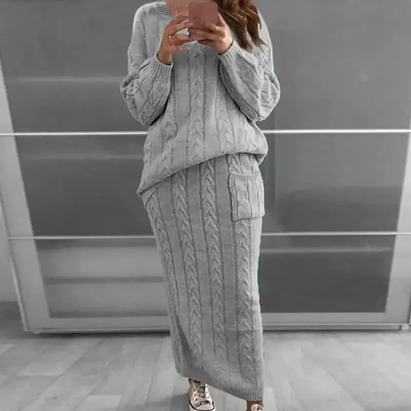 Winter Clothing Sales - Camisola feminina conjunto outono e inverno