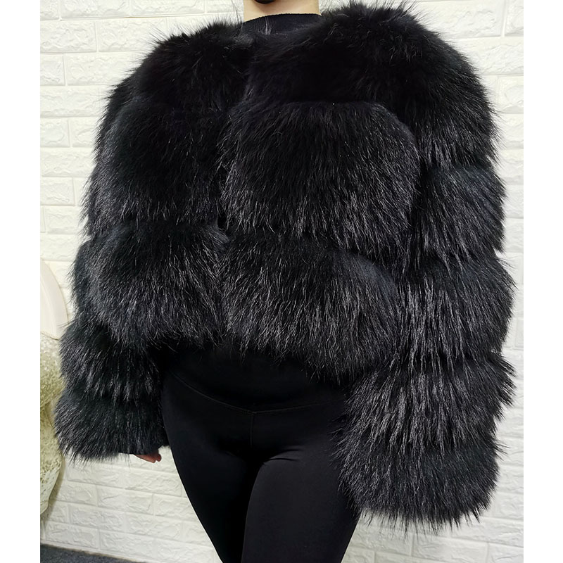 Plus size topos de pele marrom - Warm Winter Clothing avaliação e preço