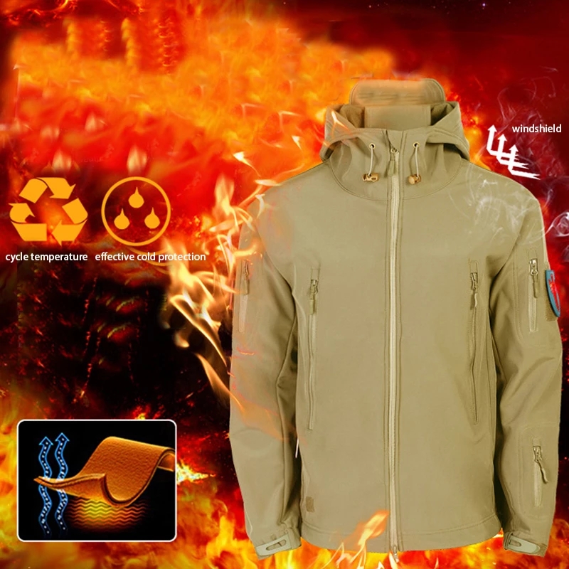 Jaqueta tática de casca macia  - Windproof Jacket Softshell avaliação e preço
