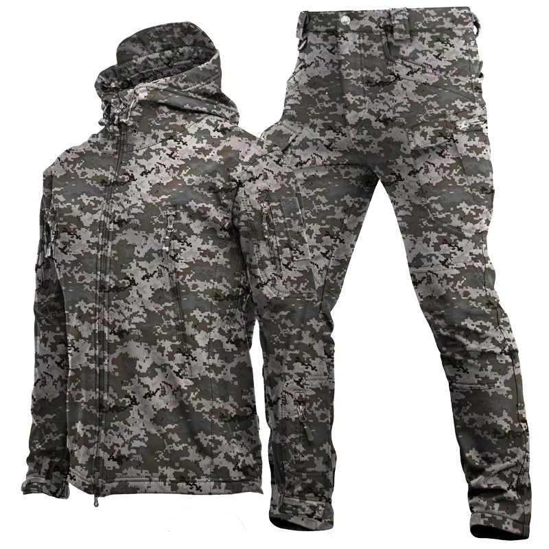 Conjunto de Roupa Camuflada Ma - Windproof Jacket Softshell avaliação e preço