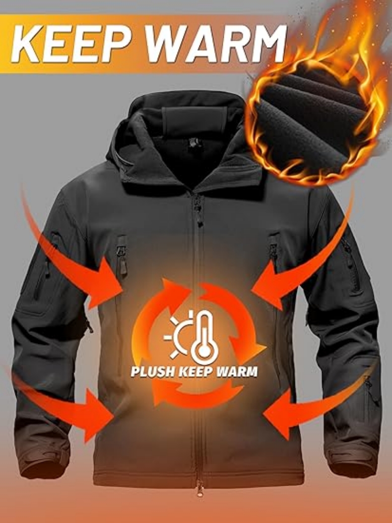 Jaqueta Tática SoftShell de Lã - Windproof Jacket Softshell avaliação e preço