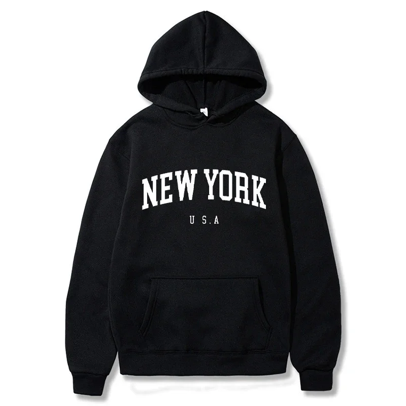 Moletom Unissex Estilo Harajuk - Winter Clothing New York avaliação e preço