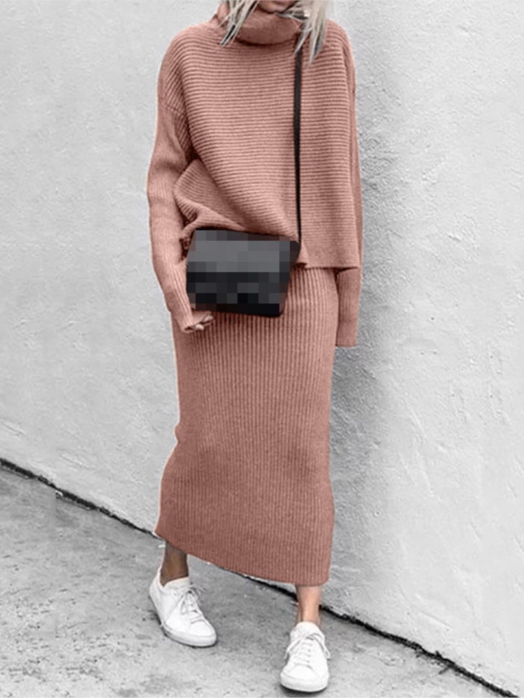 Conjunto de Saia Midi Trançada - Winter Clothing Sales avaliação e preço