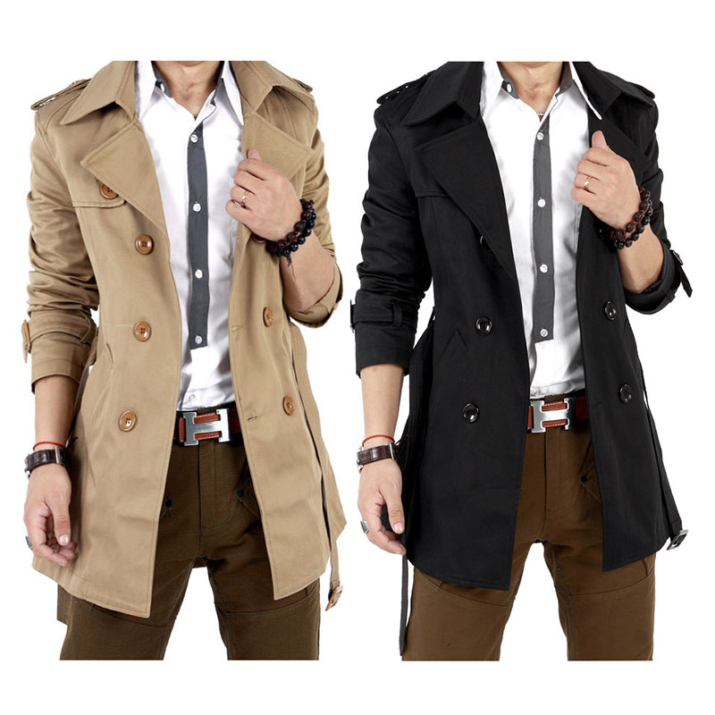 Outono primavera trench coat m - Winter Clothing Europe avaliação e preço